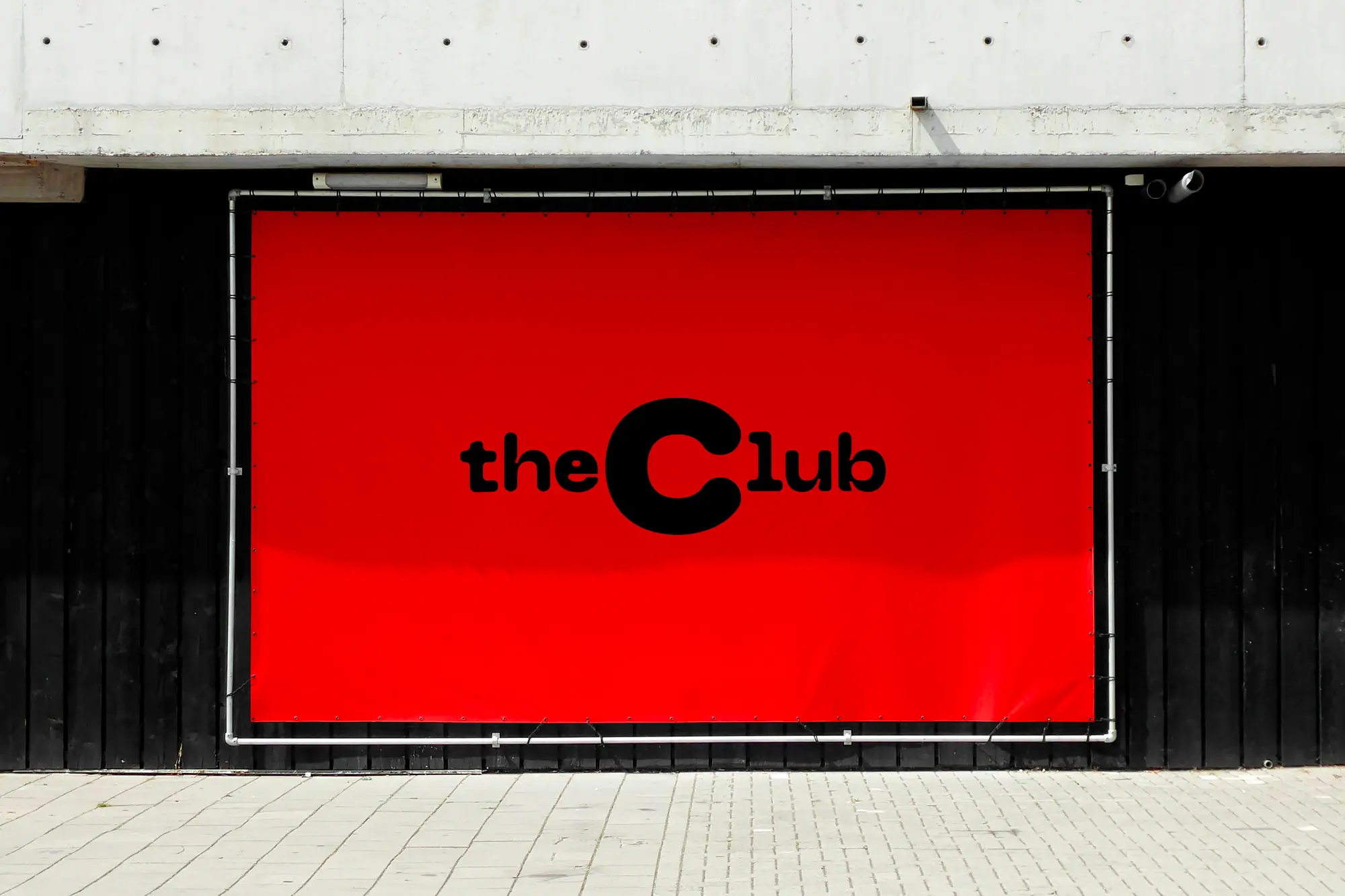 Free-Banner-Attached-to-Black-Wall-Mockup